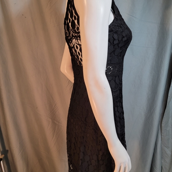 😍 NWOT Mini Black Lace Dress 👗 - Picture 8 of 14